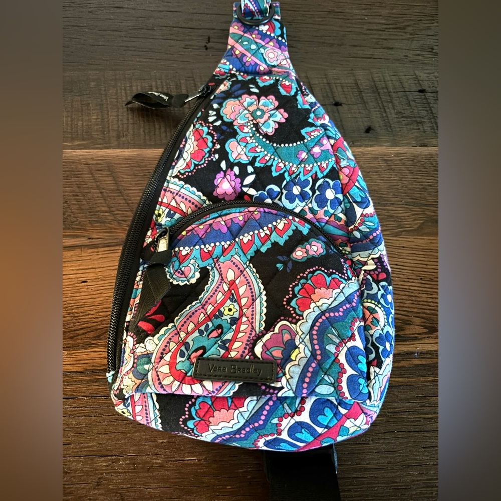 Vera Bradley sling backpack with adjustable straps